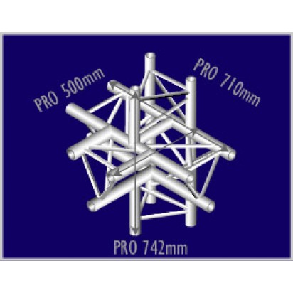 Pro-truss Pro 33 T-piece C 510 5-way T-piece Prolyte compatible