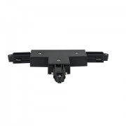 Artecta Left T-connector black 1-circuit track IP20