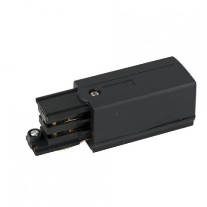 Artecta Left feed-in connector Black 3-circuit track IP20