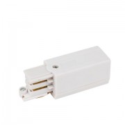 Artecta Left feed-in connector White 3-circuit track IP20