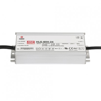 Artecta LED Power Supply IP67 24V 60W Meanwell (HLG-60H-24)