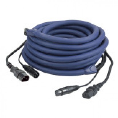 DAP LIGHT Powersignalcable 6 mtr IEC M/F- XLR M/F