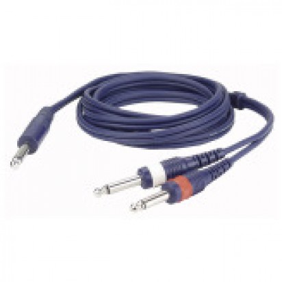 DAP Mono Jack/2 Mono Jack 1,5mtr Line/Instrumentcable