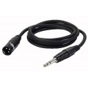 DAP 3 mtr XLRM/Jack Stereo Black Mic/linecable