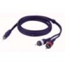 DAP Stereo Mini Jack/2 RCA 6 mtr Line/Instrumentcable