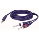 DAP Mono Jack/2 Mono Jack 3 mtr Line/Instrumentcable