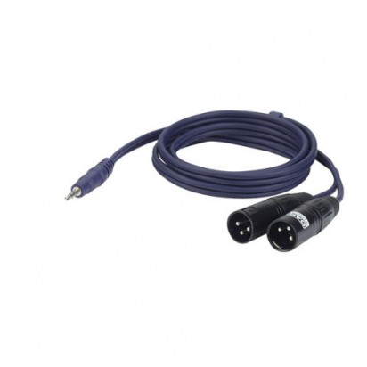 DAP Stereo 3,5mm jack->2x XLR-M 3mtr