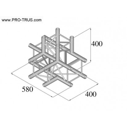 Pro-truss Pro 24 T-piece C 420 4-way T-piece