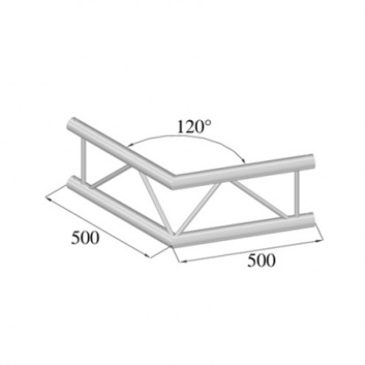 Pro-truss Pro 32 Corner C 220 H 2-way horizontal 120º Prolyte compatible