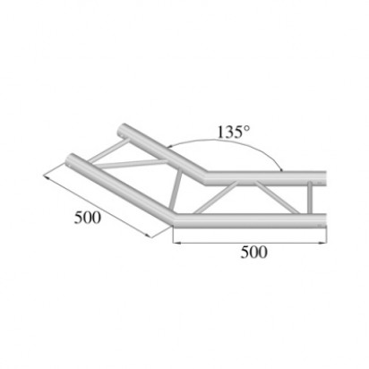 Pro-truss Pro 32 Corner C 230 H 2-way horizontal 135°