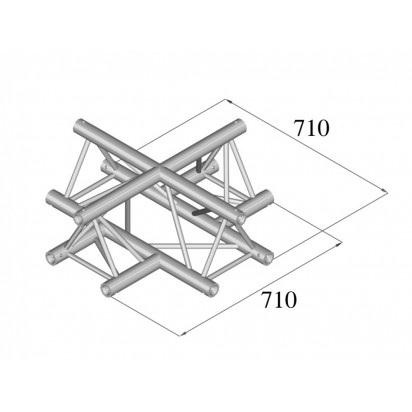 Pro-truss Pro 33 Cross C 410 4-way cross Prolyte compatible