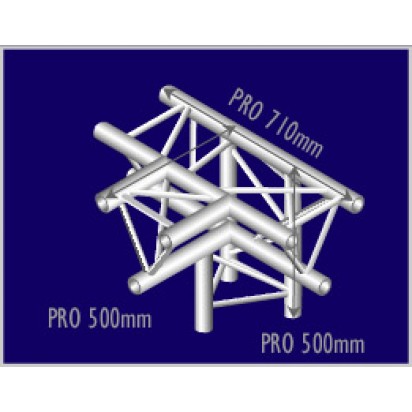 Pro-truss Pro 33 T-piece C 420 4-way apex down Prolyte compatible