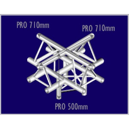 Pro-truss Pro 33 Cross C 520 5-way apex up Prolyte compatible