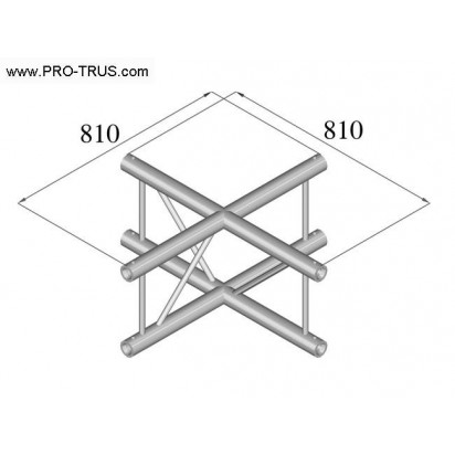 Pro-truss  Pro 42  Cross  C 410 V 4-way vertical cross